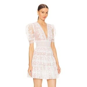 Bronx and Banco - Megan Mini Dress in White S